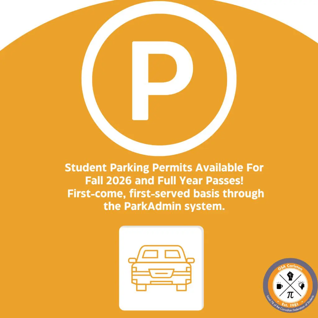 Student parking is available for Fall 2026 and Full year!